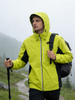 Leichte wasserdichte Herrenjacke mit verbundener Kapuze, versiegelten Bicolor-Reißverschlüssen und Windjacke 