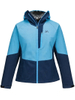 Damen-Softshelljacke mit angeschlossener Kapuze, wasserdicht, wasserabweisend, winddicht, atmungsaktiv, Outdoor-Sportbekleidung