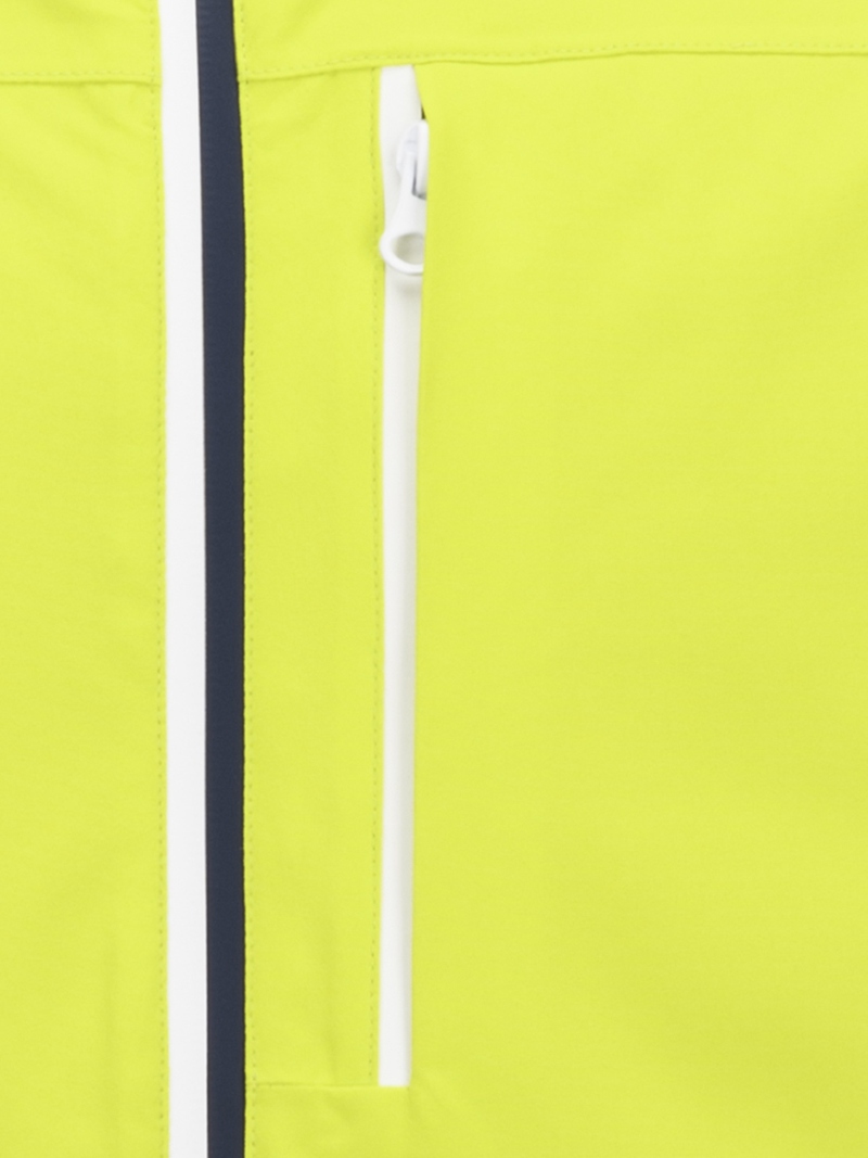 Leichte wasserdichte Herrenjacke mit verbundener Kapuze, versiegelten Bicolor-Reißverschlüssen und Windjacke 