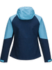 Damen-Softshelljacke mit angeschlossener Kapuze, wasserdicht, wasserabweisend, winddicht, atmungsaktiv, Outdoor-Sportbekleidung