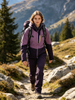 Damen-Softshelljacke mit angeschlossener Kapuze, wasserdicht, wasserabweisend, winddicht, atmungsaktiv, Outdoor-Wanderjacke
