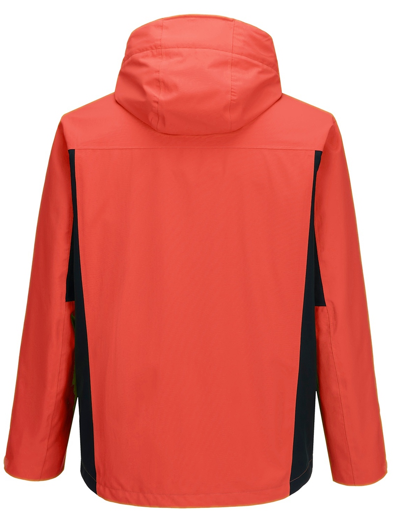 Leichte wasserdichte Herrenjacke mit verbundener Kapuze und verschweißter Outdoor-Wanderbekleidung