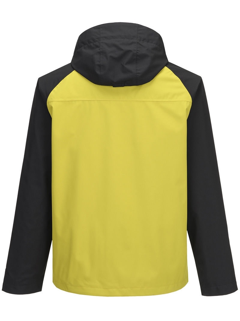 Leichte wasserdichte Herrenjacke mit abnehmbarer Kapuze und versiegelten Outdoor-Windjacken