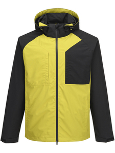 Leichte wasserdichte Herrenjacke mit abnehmbarer Kapuze und versiegelten Outdoor-Windjacken
